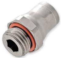 3601-08-10 Legris LF3600 Series Straight Threaded Adaptor, G 1/8 Male to Push In 8 mm, Threaded-to-Tube Connection Style