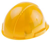 918-5661 Portwest Yellow Safety Helmet with Chin Strap, AdjustableVentilated