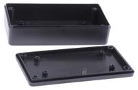 1591xxasbk Hammond 1591 Series Black ABS Enclosure, IP54, Black Lid, 99 x 20 x 51mm