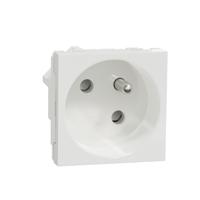 nu304918t Schneider Electric, New Unica IP3X White Flush Mount 2P+E Socket Socket, Rated At 16A, 250 V