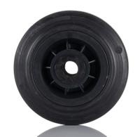 13108 LAG Black Rubber Quiet Operation, Shock Absorbing Trolley Wheel, 75kg