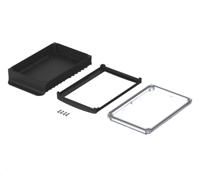 48328650hmt2 Bopla BoVersa Series Black, Transparent Polycarbonate General Purpose Enclosure, 323 x 185 x 76mm