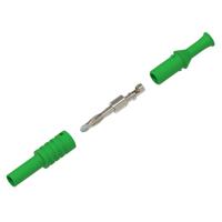 1065s-v Electro PJP Green Male Banana Plug, 4 mm Connector, Solder Termination, 36A, 1kV, Nickel Plating