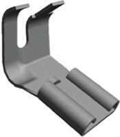 60583-2 TE Connectivity FASTON .250 Uninsulated Female Spade Connector, Flag Terminal, 6.35 x 0.81mm Tab Size, 3mm² to 6mm²