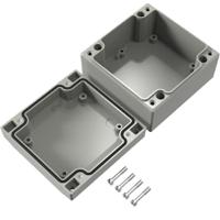041010060 Rose Aluform Series Grey Die Cast Aluminium Enclosure, IP66, IK09, Grey Lid, 100 x 100 x 61mm