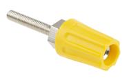 423-245 RS PRO 16A, Yellow Binding Post With Brass Contacts and Nickel Plated