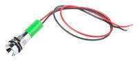 723-9583 RS PRO Green Panel Mount Indicator, 220V ac, 8mm Mounting Hole Size, Lead Wires Termination, IP67