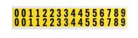 445-3903 RS PRO Black Self Adhesive Numbers, 15.9mm Character Height