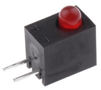 l-93a8cb1id Kingbright L-93A8CB/1ID, Red Right Angle PCB LED Indicator, Through Hole 2.5 V