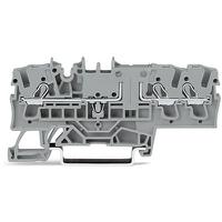 2002-1701 WAGO  TOPJOB S Series Grey, 2.5mm², 1-Level, Push In Termination, ATEX, CSA, IECEx
