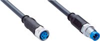 yf8u14-c60ua3m8u14-2096346 SICK Female 4 way Threaded to Male 4 way M8 Sensor Actuator Cable, 0.6 m