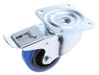 3477pir080p62 Tente Braked Swivel Castor Wheel, 70kg Capacity, 80mm Wheel