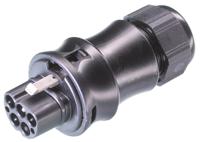 9605240531 Wieland RST20i5 Series Circular Connector, 5-Pole, Male, Cable Mount, 20A, IP68