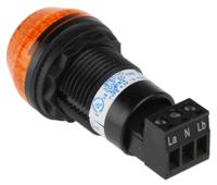 855pb-b24se522 Allen Bradley 855P Series Amber Multiple Effect Beacon, 24 V ac/dc, Panel Mount, LED Bulb