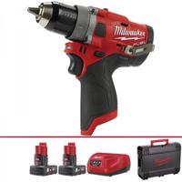 m12fdd-602x Milwaukee M12 Quick Change 12V Cordless Drill Driver Li-Ion, Cordless