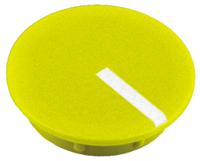 465-9426 RS PRO 19mm Yellow Potentiometer Knob Cap for 6.4mm Shaft