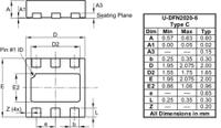 ap7387-36fdc-7 DiodesZetex AP7387-36FDC-7, 1-Channel Low Dropout Voltage, Voltage Regulator, 150 mA, 3.6 V, UDFN-2020-6