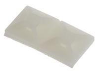 151-01801-mb2a-pa66-wh HellermannTyton Self Adhesive White Cable Tie Mount 13 mm x 13mm, 2.7mm Max. Cable Tie Width