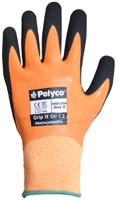 giok307 Polyco Healthline Grip It Orange Nitrile Nitrile Work Gloves, Size 7, Nitrile Foam Coating