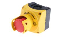 s1py91s Lovato S1P Series Twist Release Emergency Stop Push Button, Surface Mount, 1NC, IP66, IP67, IP69K