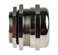 831-9030 RS PRO Metallic Nickel Plated Brass Cable Gland, M40 Thread, 22mm min., 32mm max., IP68