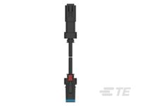 2382949-5 TE Connectivity, DT Automotive Connector Male to Female Black Clip Mount 2 Way, Crimp Termination