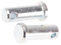 839-016 RS PRO 25.4mm Bright Zinc Plated Steel Clevis Pin, 9.5mm Diameter