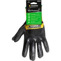 8803r-8 Tegera TEGERA Black, Yellow Nylon Nylon Work Gloves, Size 8, Smart Power Selector, Nitrile Foam, Nitrile Coating