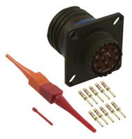 d3899920wc98pn Amphenol Limited, D38999 10 Way Wall Mount MIL Spec Circular Connector ReceptacleGreen, Pin Contacts,Shell Size 13,