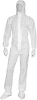 dt221gt Delta Plus White Disposable Coverall, L