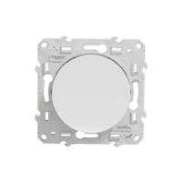 s525276 Schneider Electric White Push Button Light Switch, 1 Gang, Odace