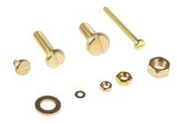 100-282 RS PRO Brass 2061 Piece Slot Drive Screw/Bolt, Nut & Washer Kit
