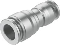 npqr-d-q10-q8 Festo NPQR Series Straight Tube-to-Tube Adaptor, 10 mm to 10 mm, Tube-to-Tube Connection Style, 8085706