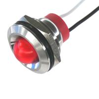 pl19sl115 CML Innovative Technologies PL19SL Series Red Panel LED, 110V, 19mm Mounting Hole Size, Lead Wires Termination, IP67