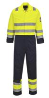 161-1965 Portwest Yellow Reusable Hi Vis Overalls, M