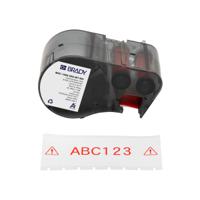 m5c-1500-595-wt-rd Brady B-595 on Red on White Label, 38.10 mm Width