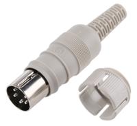 930964517-mas-5100 Hirschmann, MAS 5 Pole M16 Din Plug, 4A, 34 V ac/dc IP30, Screw Lock, Male, Cable Mount