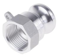 362-6649 RS PRO Hose Connector, Straight Cam & Groove Adaptor, BSP 1in 1in ID, 17 bar