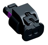 1-1670916-1 TE Connectivity, MCON 1.2 Automotive Connector Socket Black Plug-In 2 Way