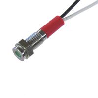 pl06sl023 CML Innovative Technologies PL06SL Series Green Panel LED, 24V, 6mm Mounting Hole Size, Lead Wires Termination, IP67
