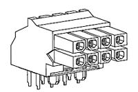 44764-2401 Molex Micro-Fit BMI Series Right Angle Through Hole PCB Header, 24 Contact(s), 3 mm Pitch, 2 Row, Shrouded