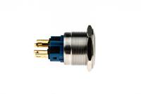 811-8540 RS PRO Illuminated Push Button Switch, Momentary, Panel Mount, 22mm Cutout, SPDT, Green LED, 250V ac, IP65, IP67