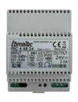psc44824 Comatec PSC DIN Rail Power Supply, 230V ac ac Input, 24V dc dc Output, 2A Output, 48W