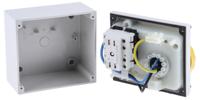 5051670 Scame Right Angle Switchable IP66, IP67 Industrial Interlock Socket 2P+E, Earthing Position 4h, 16A, 130 V