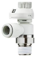 as1201fs-m5-02 SMC AS Series Threaded Speed Controller, M5 x 0.8 Male Inlet Port x 2mm Tube Outlet Port