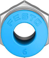qs-g18-6 Festo QS Series Straight Threaded Adaptor, G 1/8 Male to Push In 6 mm, Threaded-to-Tube Connection Style, 186096