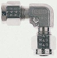 eem6-316 Parker Stainless Steel Pipe Fitting, 90° Elbow