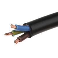 491-954 RS PRO 3183Y 2.5 mm² 3 Core Power Cable, H05VV-F, Black PVC, 100m
