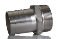 499-3805 RS PRO Stainless Steel Pipe Fitting, Straight Hexagon Hose Nipple, Male R 2in x Male