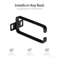 cmhook1un StarTech.com CMHO Series Cable Management D-Ring Hook for Use with Rack Mounting, 1 Piece(s), 4.0 x 1.8 x 1.8in